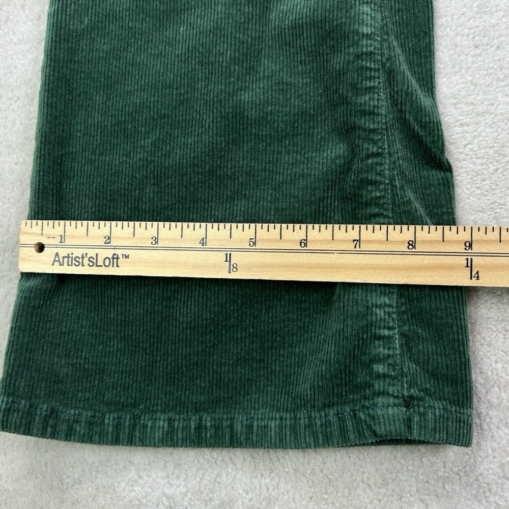 Pilcro Anthropologie Green Corduroy Bootcut Pants Sz 29 Fall Forest Flare - Picture 8 of 12